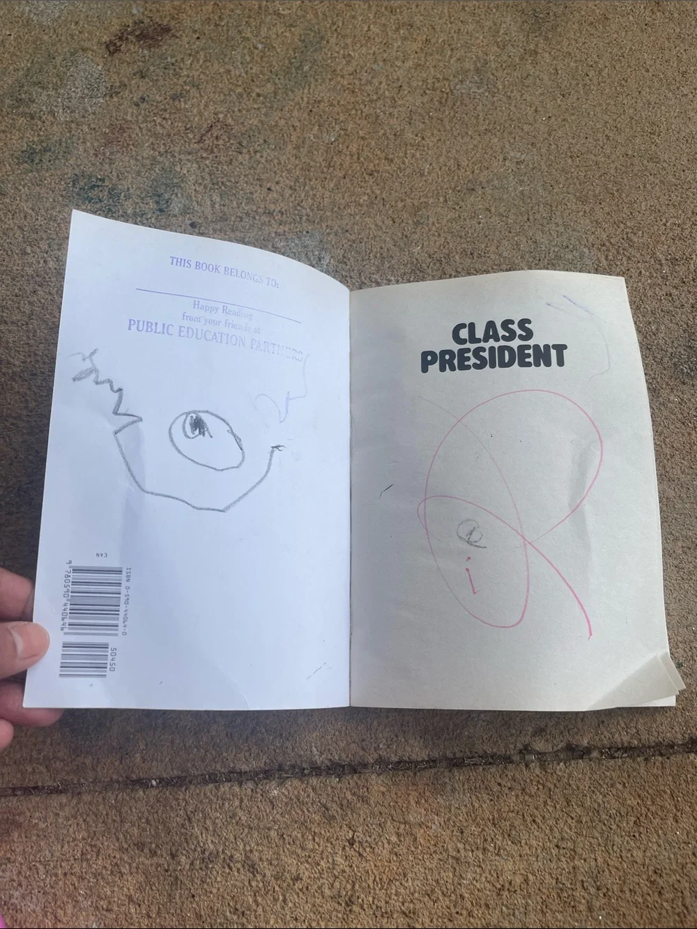 Scholastic Class President - Teal and Cream Illustrated Cover
